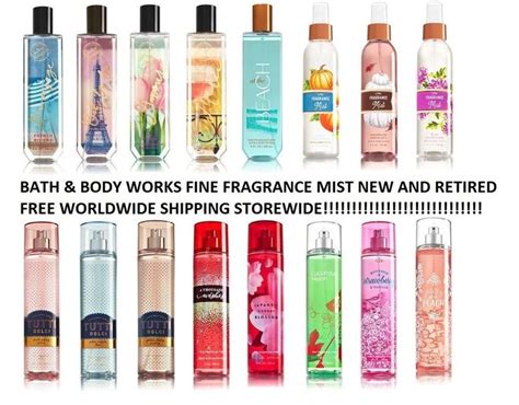 women's bath and body works discontinued scents